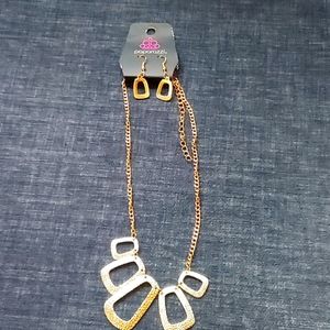 Earrings and necklace